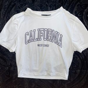 california cropped tee